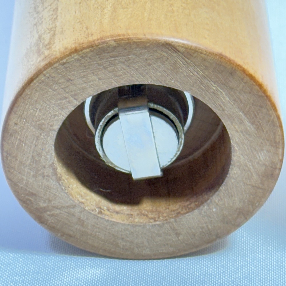 Vintage 1975 Brentwood Trading Post Pepper Mill Original Wood Box MCM‎ Vibe - Picture 6 of 9